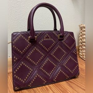 Rare Burgundy Studded Michael Kors Purse